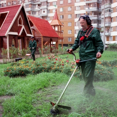 Уборка территорий сада - фото работ №10