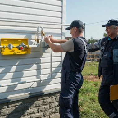 Прокладка газовой трубы от резервуара до дома - фото работ №4