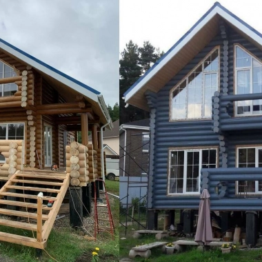Выравнивание домов - фото работ №10