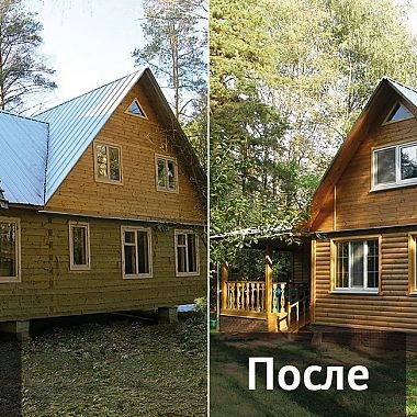 Выравнивание домов - фото работ №3