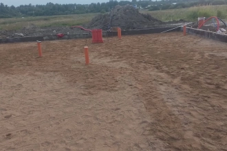 Строительство фундамента 14х16 .Г. Всеволожск
