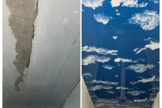 Небо прямо над головой: наш новый проект в подъезде ☁️