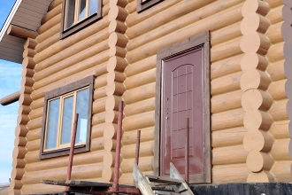 Шлифовка, покраска, герметизация (тёплый шов)