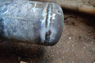 сварка сферической заглушки на газопроводе под просвет