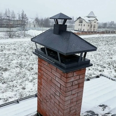 Монтаж дымников (флюгарка) - фото работ №3