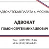 Сергей Михайлович Гомон, стаж 20 лет